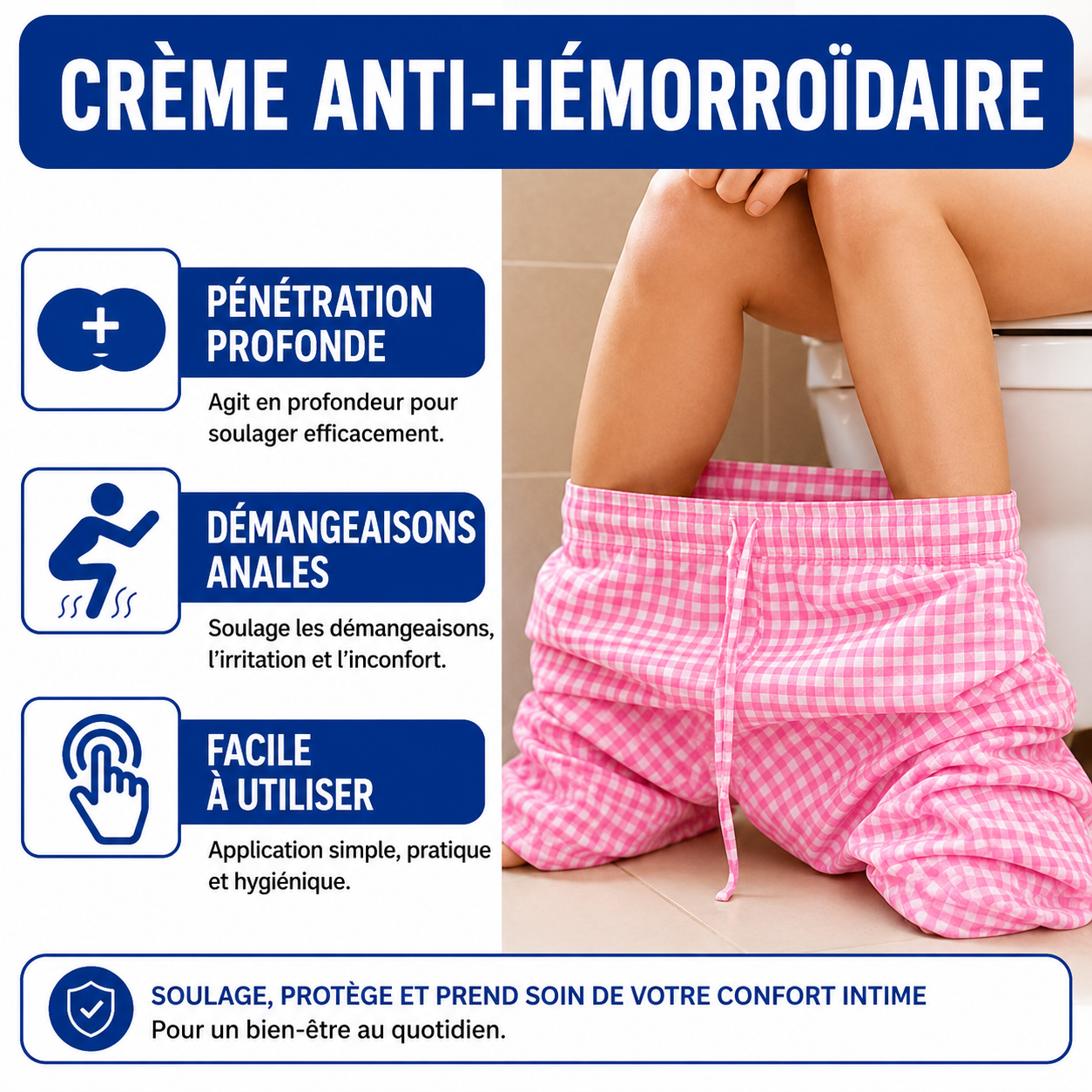 Crème Naturelle Anti-Hémorroïdes Certifiée (CE)